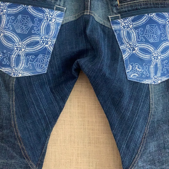 Junya watanabe double pocket, scarf pocket segment salvage jeans - Picture 8 of 13